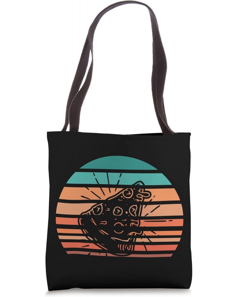 Retro Vintage Pizza Sunset Slice Tote Bag $12.31 Totes