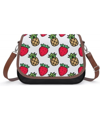 Fruit Womens Leather Expandable Travel Crossbody Adjustable Strap Style $22.51 Crossbody Bags