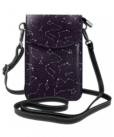 Universe Constellation Mini Crossbody Cell Phone Bag Women Small Crossbody Purse Shoulder Strap Wallet $12.46 Crossbody Bags