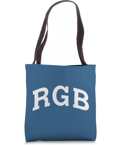 RGB Arched Athletic Design In White Tote Bag $12.72 Totes