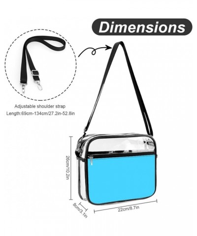 Men's Casual Shoulder Handbag Fashion Leather Bag Clear Crossbody Bag Color329 $14.33 Totes