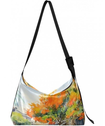 Fall Tree Tote Bag for Women Large Hobo Bags Crossbody Hobo Bags Messenger Bag with Adjustable Strap for Girl Men $14.85 Totes