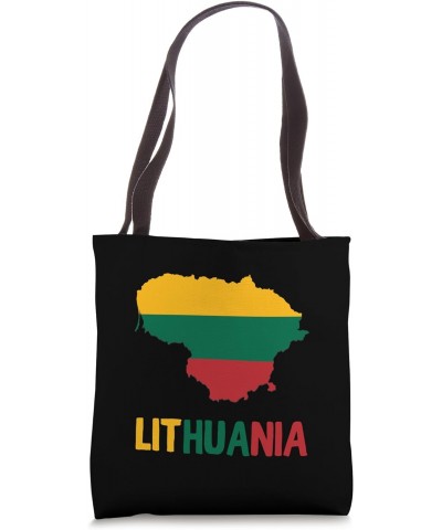 LITHUANIA FLAG AND MAP Tote Bag $9.89 Totes