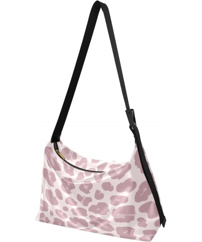 Pink Leopard Tote Bag for Women Large Hobo Bags Womens Cross Body Purses Leather Hobo Bags with Adjustable Strap for Travel $...