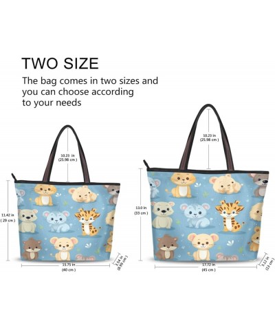 Tote Bag for Women with Zipper,Polyester Tote Purse Holiday Tote Bag Work Handbag Women Gift 8 $9.80 Totes