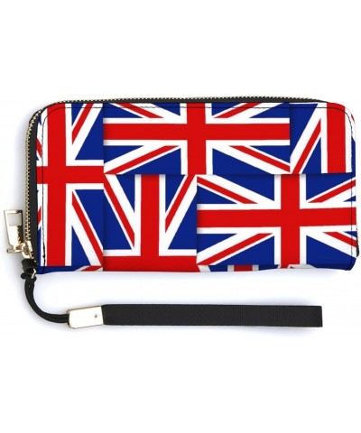 Flags of The United Kingdom Print RFID Blocking Wallet Slim Clutch Wristlet Travel Long Purse for Women Men $20.49 Wristlets