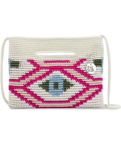 Linden Convertible Crossbody Bag in Crochet, Adjustable Multi Use Strap Natural Senang $35.74 Crossbody Bags