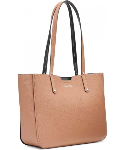 Dilan Novelty Organizational Tote Caramel Textured $33.75 Totes