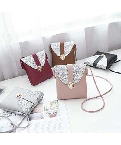 Women Sequined shoulder travel diagonal handbag handbag shoulder bag purse handbag and shoulder bag tramp messenger bag Black...