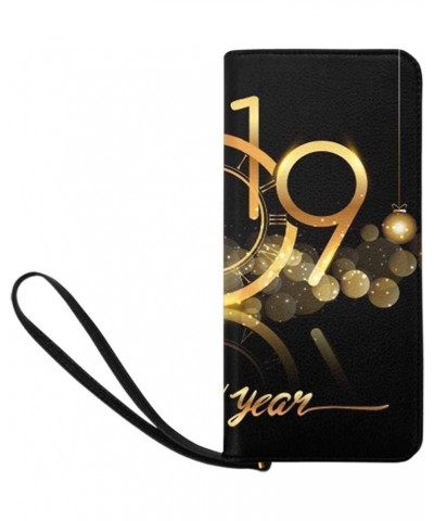 Happy New Year 2019 Womens Clutch Wallet Large Wristlet Zipper Clutch Large Travel Purse Design 9 $21.18 Clutches