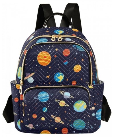 Space Planet Galaxy Backpack Purse for Women Small Travel Bag Fashion Daypack M 202a0376 S(10.23"x5.11"x12.59") 202a0376 $17....