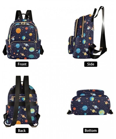 Space Planet Galaxy Backpack Purse for Women Small Travel Bag Fashion Daypack M 202a0376 S(10.23"x5.11"x12.59") 202a0376 $17....