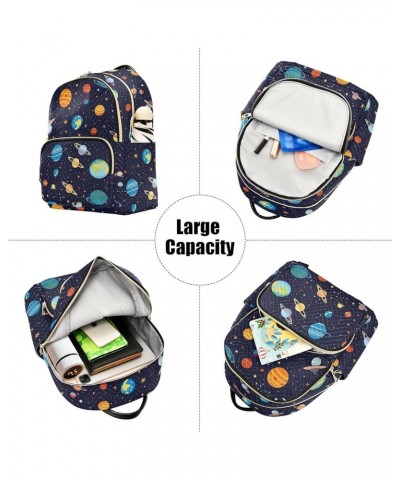 Space Planet Galaxy Backpack Purse for Women Small Travel Bag Fashion Daypack M 202a0376 S(10.23"x5.11"x12.59") 202a0376 $17....