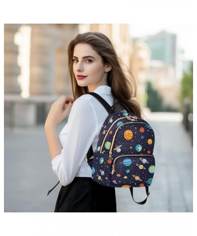 Space Planet Galaxy Backpack Purse for Women Small Travel Bag Fashion Daypack M 202a0376 S(10.23"x5.11"x12.59") 202a0376 $17....