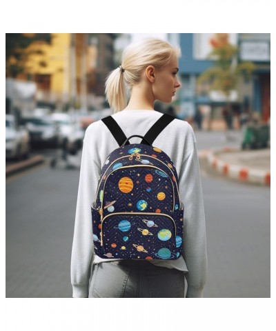 Space Planet Galaxy Backpack Purse for Women Small Travel Bag Fashion Daypack M 202a0376 S(10.23"x5.11"x12.59") 202a0376 $17....