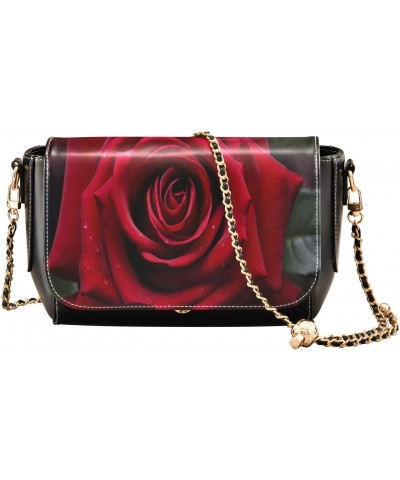 Romantic Rose Crossbody Bags for Women Retro Cross Body Purse Small PU Leather Shoulder Handbags with Chain Strap $16.80 Cros...