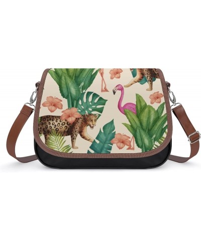 Printed Shoulder Crossbody Bag Leather Hobo Bags Medium Ladies Top Handles Satchels Bull Head Color7 $25.00 Hobo Bags