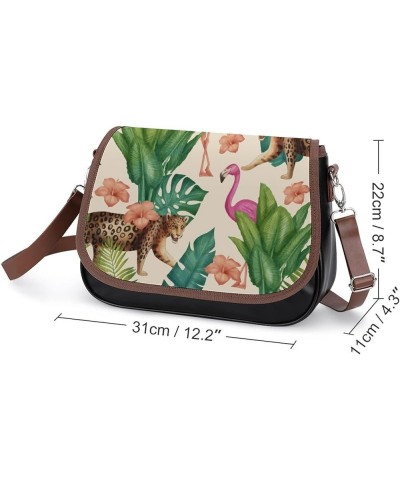 Printed Shoulder Crossbody Bag Leather Hobo Bags Medium Ladies Top Handles Satchels Bull Head Color7 $25.00 Hobo Bags