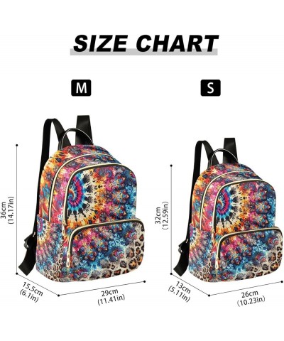 Peach Fruit Print Backpack Purses Quilted Backpack with Luggage Strap Tie Dye Leopard Print Small $22.61 Backpacks