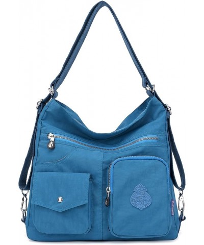 Crossbody Bag for Women Nylon Shoulder Bag Purse with Adjustable Strap,Fashion Multipurpose Backpack(Black) Sky Blue $23.20 B...