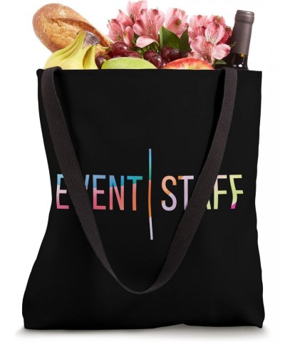 Event Staff - Front Design - Color Events Uniform Tote Bag $11.07 Totes