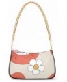 Zip Shoulder Bag for Women Lips Flowers Chain Handbags Womens Tote Satchel Bags $12.90 Satchels