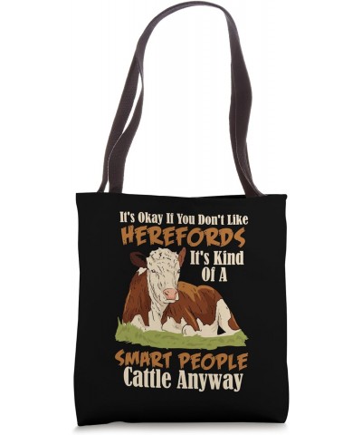 Hereford Cattle Cow Herd Livestock Hereford Breeder Farmer Tote Bag $12.88 Totes