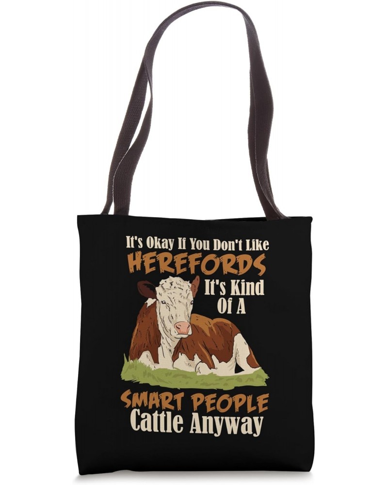 Hereford Cattle Cow Herd Livestock Hereford Breeder Farmer Tote Bag $12.88 Totes