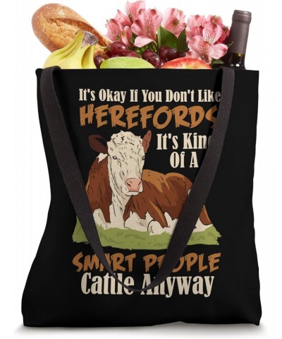 Hereford Cattle Cow Herd Livestock Hereford Breeder Farmer Tote Bag $12.88 Totes