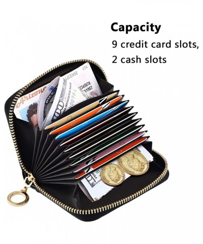 Watercolor Feathers Small Card Wallets Girls Riskfree RFID Wallet Leather Zipper Money Organizers for Work $11.39 Wallets