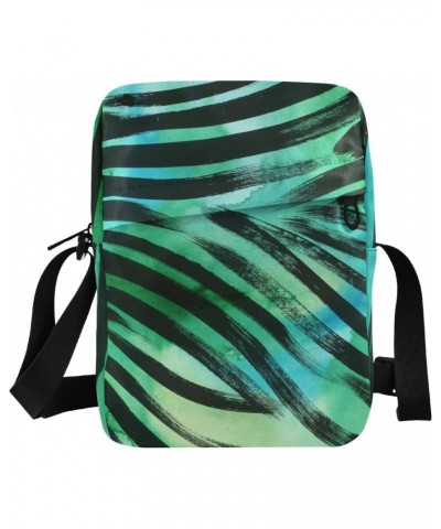 Crossbody Phone Bag Zebra Stripe Animal Green Small Messenger Shoulder Bag Cash Handbag Wallet Purse(238br3a) $11.87 Crossbod...