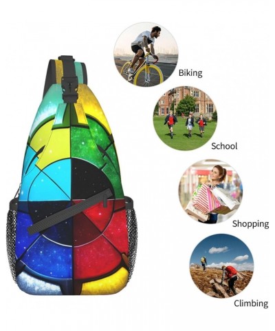 Shine In All Directions Bag Crossbody Travel Hiking Bags Mini Chest Backpack Casual Shoulder Daypack For Women Men Lightweigh...