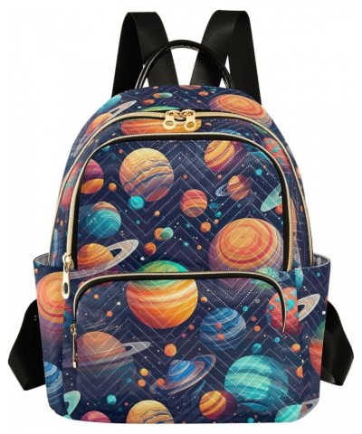 Space Planet Galaxy Backpack for Women Fashion Shoulder Bags Small Casual Daypack Travel Bag S 202a0403 M(11.4"x6.1"x14.17") ...