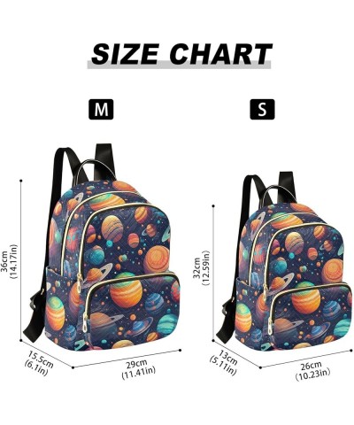 Space Planet Galaxy Backpack for Women Fashion Shoulder Bags Small Casual Daypack Travel Bag S 202a0403 M(11.4"x6.1"x14.17") ...