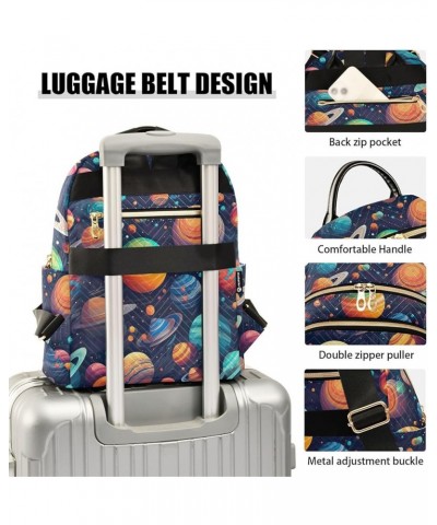 Space Planet Galaxy Backpack for Women Fashion Shoulder Bags Small Casual Daypack Travel Bag S 202a0403 M(11.4"x6.1"x14.17") ...