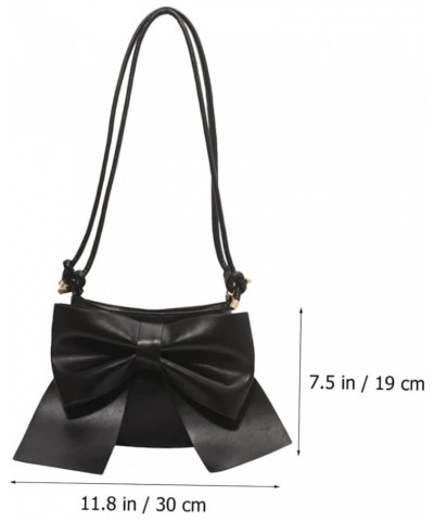 2pcs Bowknot Shoulder Bag Square Purse Womens Crossbody Purse Women's Crossbody Handbags Girls Bowknot Blackx2pcs $22.14 Cros...