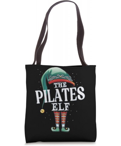 Pilates Elf Christmas Group Xmas Pajama Party Tote Bag $12.20 Totes