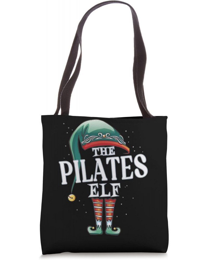 Pilates Elf Christmas Group Xmas Pajama Party Tote Bag $12.20 Totes