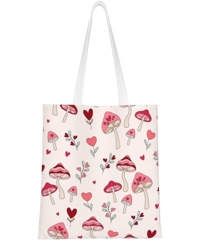 Mushrooms Single Shoulder Fashion Canvas Tote Shopping Bags Handbags For Men And Women Mushrooms7 $11.33 Totes