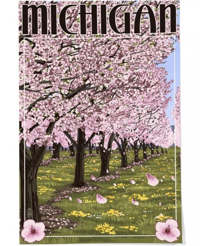 24x36 Inch Giclee Print, Michigan, Cherry Orchard in Blossom $25.49 Totes