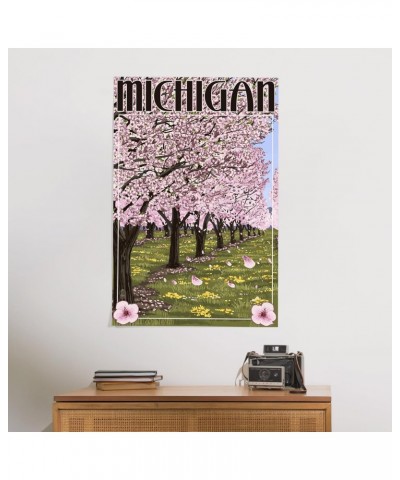 24x36 Inch Giclee Print, Michigan, Cherry Orchard in Blossom $25.49 Totes