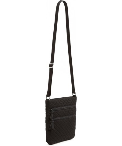 Cotton Triple Zip Hipster Crossbody Purse True Black $28.98 Crossbody Bags