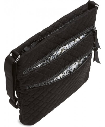 Cotton Triple Zip Hipster Crossbody Purse True Black $28.98 Crossbody Bags