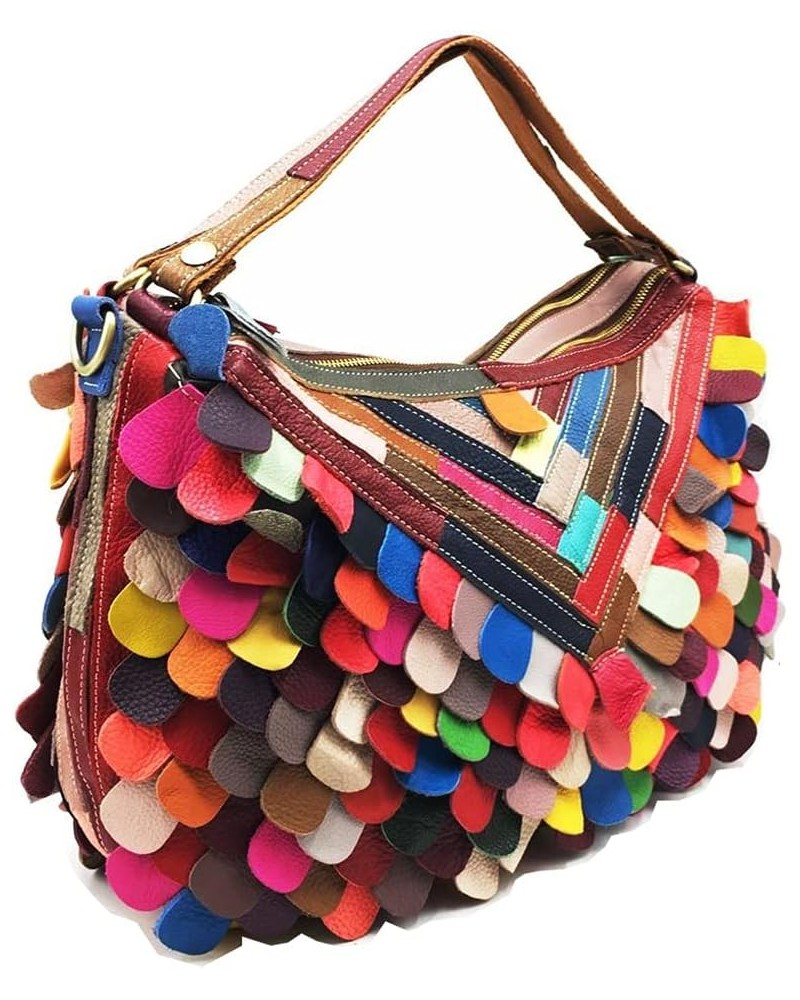 Lady Bag Multi-Color Tote Handbag Genuine Cow Leather Fashion Handbags Multipurpose Design $59.63 Totes