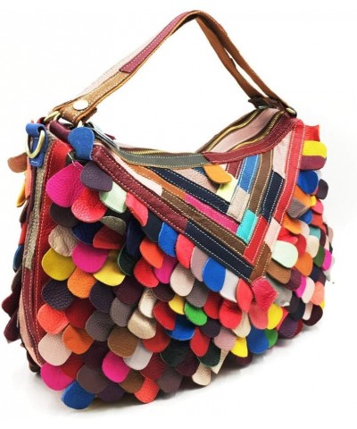 Lady Bag Multi-Color Tote Handbag Genuine Cow Leather Fashion Handbags Multipurpose Design $59.63 Totes