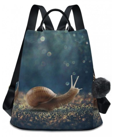 Crawling Snail Animal Backpack Purse for Women Anti-theft Fashion Ladies Back Pack Casual Travel Bag $22.79 Backpacks