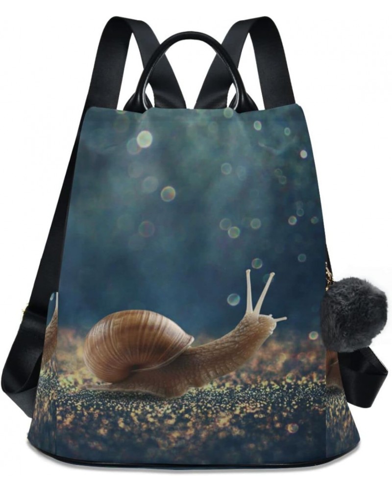 Crawling Snail Animal Backpack Purse for Women Anti-theft Fashion Ladies Back Pack Casual Travel Bag $22.79 Backpacks