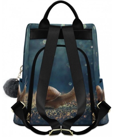 Crawling Snail Animal Backpack Purse for Women Anti-theft Fashion Ladies Back Pack Casual Travel Bag $22.79 Backpacks