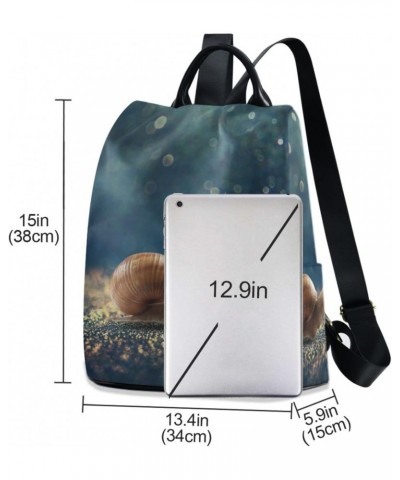 Crawling Snail Animal Backpack Purse for Women Anti-theft Fashion Ladies Back Pack Casual Travel Bag $22.79 Backpacks