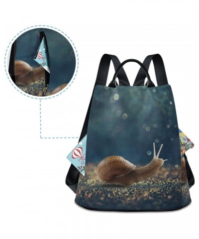 Crawling Snail Animal Backpack Purse for Women Anti-theft Fashion Ladies Back Pack Casual Travel Bag $22.79 Backpacks